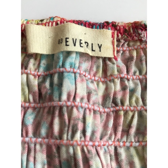 Everly Women’s Strapless Floral Print Dress    Medium - Picture 3 of 9